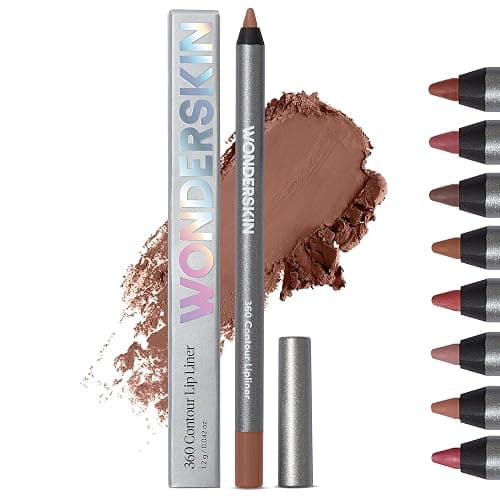 Wonderskin Lipliner Pencil - 360 Contour Lipliner, Long Lasting, Sharpenable Lip Pencil, Waterproof and Transfer-Proof Nude Lip Liner (Walnut) - Image 1