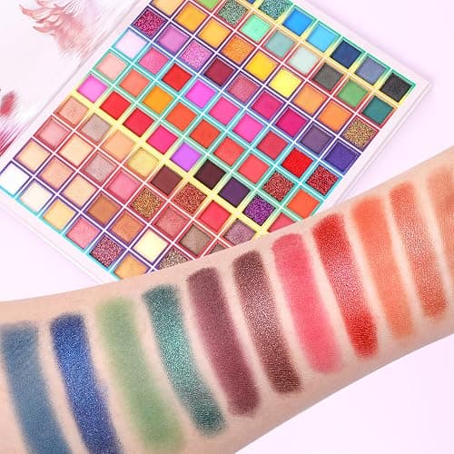 99 Colors Eyeshadow Palette, Colorful Eyeshadow Palette, Professional Matte Shimmer Glitter Rainbow Makeup Pallet, Colorful Long Lasting Highly Pigmented Eye Shadow Christmas Day Gifts for Women thumbnail 4