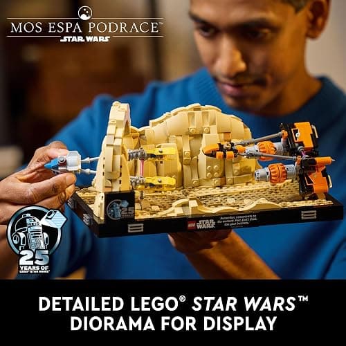 LEGO Star Wars: The Phantom Menace Mos ESPA Podrace Diorama, Build and Display Model for Adults, Star Wars Fan Gift with Anakin Skywalker's Podracer, 75380 thumbnail 2