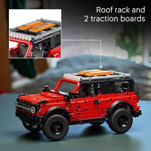 LEGO Technic Ford Bronco Kids Toy Car - Building Toy for Boys and Girls, Ages 10+ - Car Toy and Model Kit - Makes a Cool Birthday Gift for Kids - Authentic Ford Bronco Trim & Details - 42213 thumbnail 6