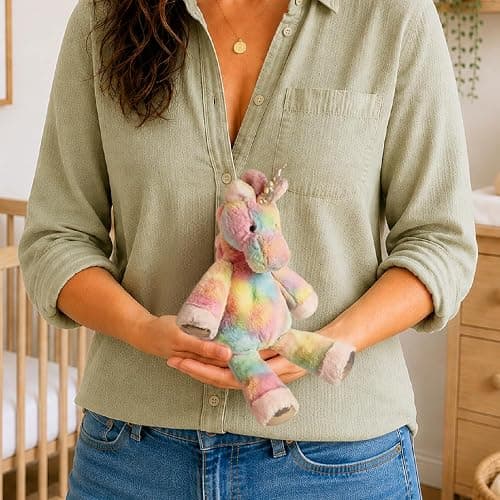 Mary Meyer Stuffed Animal Marshmallow Zoo Plush Soft Toy, 13-Inches, Fro-Yo Unicorn thumbnail 2