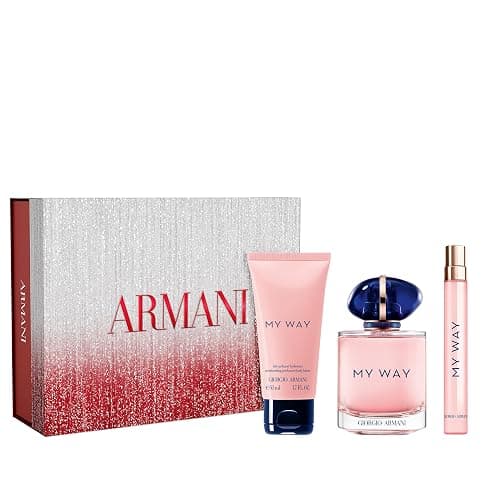 Armani Beauty – My Way Eau de Parfum – Women's Perfume Routine Set ($229 Value) – Full Size (3.0 Fl Oz), Travel Size (0.3 Fl Oz) & Body Lotion - Image 1