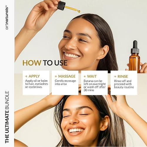 Batana Oil for Hair Growth – 4Pc Set: Raw Batana oil 4oz + 4.2oz Paste, Lash Wand & Brow Brush– Organic Dr. Sebi Inspired Products from Honduras –100% Unrefined Miracle for Scalp, Edges & Eyebrows thumbnail 6
