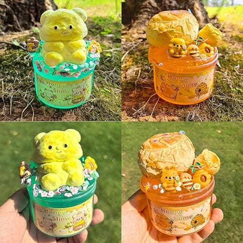 2 Pack Slimes, Slime for Kids Honey & Panda kit, Butter Cloud Slime kit for Girls Ages 8-12,Toys for Girls and Boys,4-10 Year Old Girl Birthday Christmas Party Favors for Kids Goodie Bag Stuffers thumbnail 8