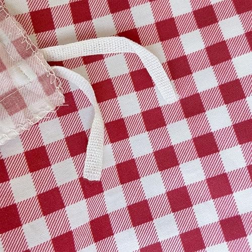 NSNLGSGC Red Gingham Grid Duvet Cover Set Twin, 100% Washed Cotton Plaid Comforter Cover Set,Ultra-Soft & Lightweight Cottage Bedding Set(2PCS, Twin) thumbnail 3
