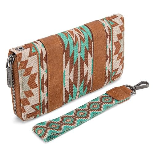 Wrangler Wallet Wristlet Aztec Clutch Long Purse Boho Credit Card Holder Wallet thumbnail 4
