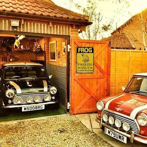 Cool Stuff Frog Parking Only Metal Tin Sign - Vintage Frog Wall Decor, 8x12 Inch thumbnail 7