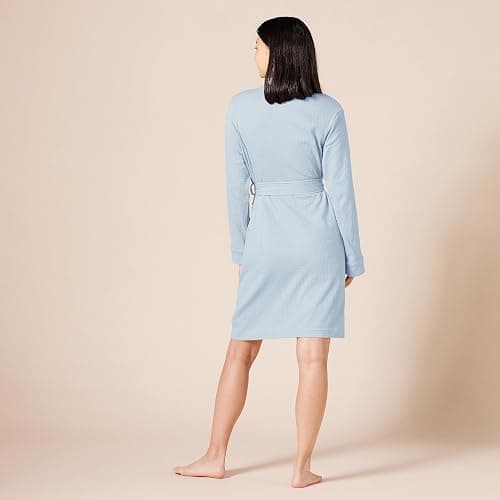 Amazon Essentials Women's Lightweight Waffle Full-Length Bath Robe with Pockets (Available in Plus Size) thumbnail 3