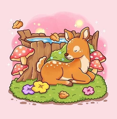 Animals: Relaxing Coloring Book for Adults & Teens Featuring Cute and Adorable Critters in Their Natural World thumbnail 4