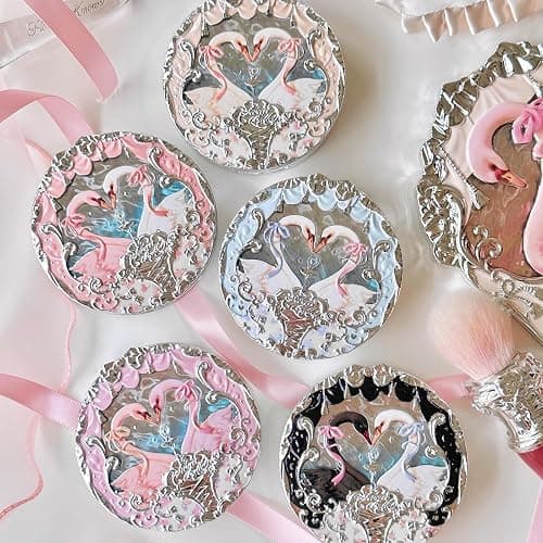 Flower Knows Swan Ballet Embossed Blush,Vanilla Matte Powder Blush for Cheeks,Buildable & Blendable Face Makeup,Soft Long-Lasting Cute Make Up for Women & Girls,0.17 Oz(01 Niveous Swan) thumbnail 7