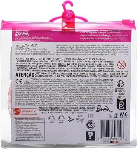 Barbie & Ken Fashions 2-Pack Clothing & Accessories Set, 1 Swimsuit, Sarong & Visor for Barbie Doll & 1 Tropical Shirt, Swimsuit & Shoes for Ken Doll thumbnail 3