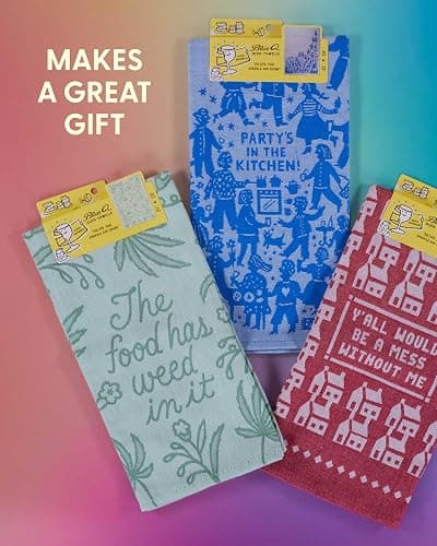 Blue Q Hangry Woven Jacquard Dish Towel - Funny Kitchen Towels, 100% Cotton, Durable, Soft & Super Absorbent, Machine Washable & Fade-Resistant, Functional Gift Ideas, Vibrant Colors, Size: 28" x 21" thumbnail 7