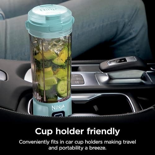 Ninja Blast Portable Blender, Cordless, 18oz. Vessel, Personal Blender For-Shakes and Smoothies, BPA Free, Leakproof-Lid and Sip Spout, USB-C Rechargeable, Dishwasher Safe Parts, Tinted Aqua, BC151AQ thumbnail 4