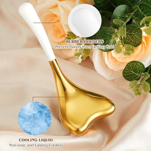 Ice Globes -Facial Skin Care Tools for Women, Cryo Sticks -Unbreakable Stainless Steel and Special Design, Esthetician Supplies Cooling Spa Globes,Mothers Day Gifts for Mom thumbnail 6