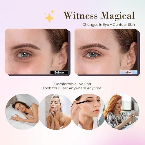 Yargkos 32 Pairs Under Eye Patches, Hydrating Eye Masks for Dark Circles Puffiness Puffy Eyes, Anti Wrinkle Collagen Undereye Pads, 32 Sets Travel Skincare Face Gel (24K Golden+Blue+Pink+Green) thumbnail 5