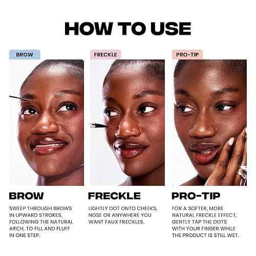 Sacheu Brow & Freckle STAY-N Tinted Eyebrow Gel & Faux Freckle Pen — 2-in-1 Longwear Water Resistant Brows Tint, Cruelty-Free & Vegan, Caramel Latte thumbnail 6