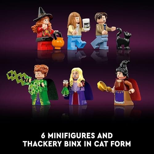 LEGO Ideas Hocus Pocus The Sanderson Sister's Cottage - Building Set for Adults, Men & Women, Age 18+ - Unique Gift for Fans W/Sister Minifigures - 21341 thumbnail 6