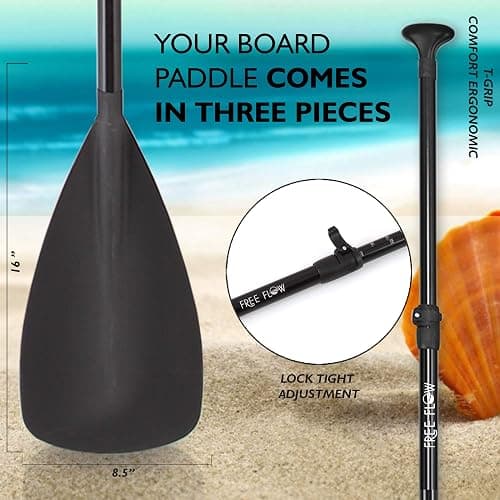 SereneLife Inflatable Stand Up Paddle Board with Premium SUP Accessories – Wide Stable Design with Non-Slip EVA Deck Pad for Adults and Youth of All Skill Levels, 350 lbs Capacity thumbnail 8