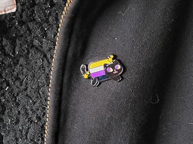 Nyan Cat Pride Enamel Pin The Meme Kitty in Rainbow Trans Pansexual Bisexual Lesbian Asexual Nonbinary Aromantic Pride Flag Colors lgbtq+ - Nonbinary thumbnail 7