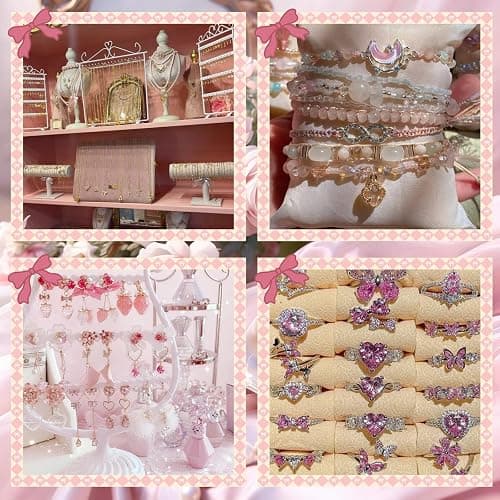 SMUOBT Mystery Jewelry Jar Bundle - Surprise Vintage Jewelry Box for Women,Gift Jewelry Set (Necklace, Earrings, Rings,Kracelet,Keychain) - Unique Birthday Gift for Women thumbnail 5