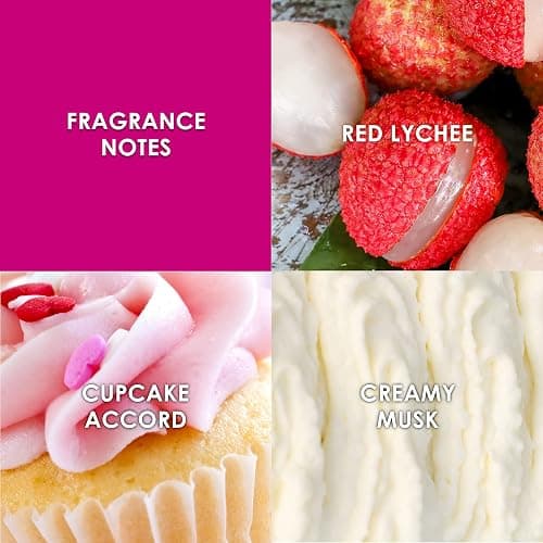 Britney Spears Fantasy 236 ml – Fine Fragrance Body Mist for Women – Floral Woody Gourmand – Notes of Luscious Red Lychee, Cupcake Accord and Creamy Musk – Enchanting Pink Bottle thumbnail 2