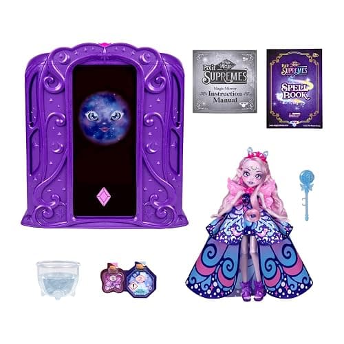 Magic Mixies Pixie Supremes Magic Mirror. Luna The Butterfly Pixie Supreme. Mix Magic Potion, Find Moonstone, Release to Reveal a Premium 10.5" Pixie Supreme Doll. 50+ Lights & Sounds. Fortune Teller thumbnail 3