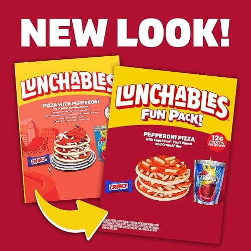 Lunchables Pepperoni Pizza with Capri Sun Fruit Punch and Crunch Bar Fun Pack, 4.7 oz & 6 fl oz Package thumbnail 4