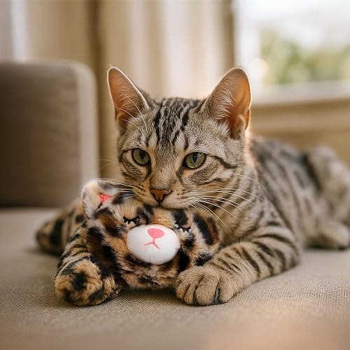 Catstages Calming Kitty Pal Cat Toy - Plush with Purring, Heartbeat, Warmth & Vibration for Anxiety Relief in Kittens and Cats thumbnail 7