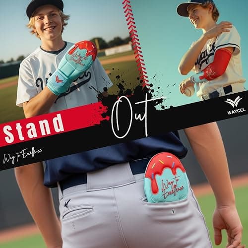 WAYCEL Sliding Mitts - Baseball Sliding Mitt for Youth - Ice Cream Sliding Mitt Baseball - Softball thumbnail 7