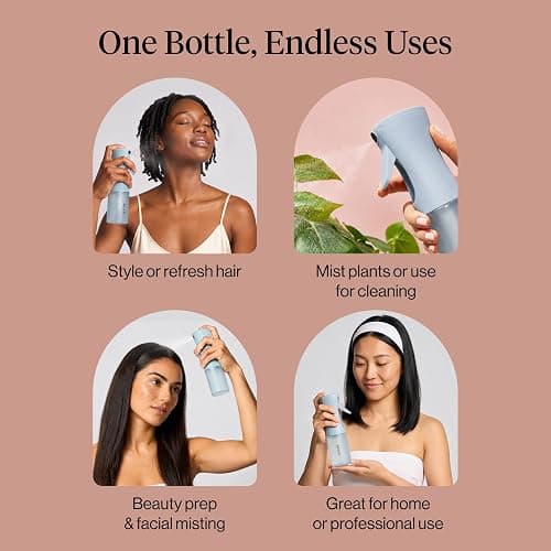 Kitsch Continuous Spray Bottle for Hair – Haze Blue, 150ml | Fine Mister Spray Bottle & Water Spray Bottle – Recycled Hair Spray Bottle – Spray Bottles for Cleaning, Styling, & More thumbnail 6