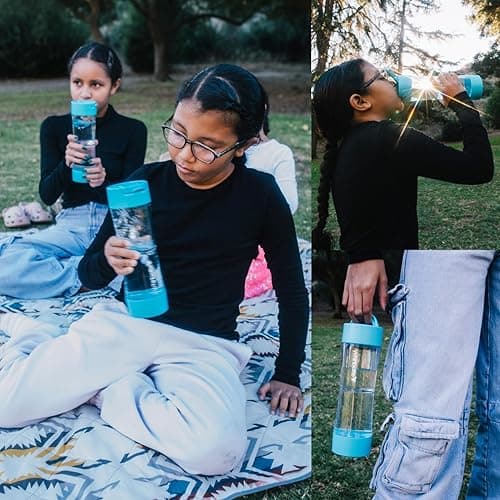 Whirlbottle The World’s First Drink-And-Play Water Bottle | Sensory Fidget Stress ADHD Kids Tweens Teens Vortex Cyclone Tornado In STEM Science Connector Tube Toy | Clear BPA-Free Tritan Plastic 21 oz thumbnail 7