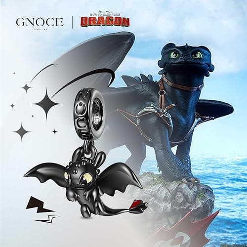 GNOCE X How to Train Your Dragon S925 Silver Pendant Dangle Charms thumbnail 7