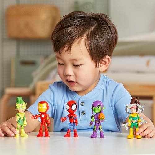 Spidey and his Amazing Friends Hasbro Marvel, Friends & Foes Pack, 5 Action Figures, 4-Inch, Preschool Super Hero Toys for Kids Ages 3 and Up (Amazon Exclusive) thumbnail 10