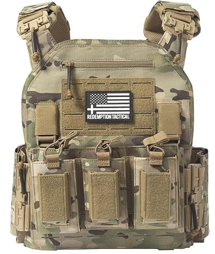Redemption Crusader 2.0 Tactical Airsoft Vest With Molle Quick Release Buckles And Adjustable Size Sides | 1000D Nylon - Image 1