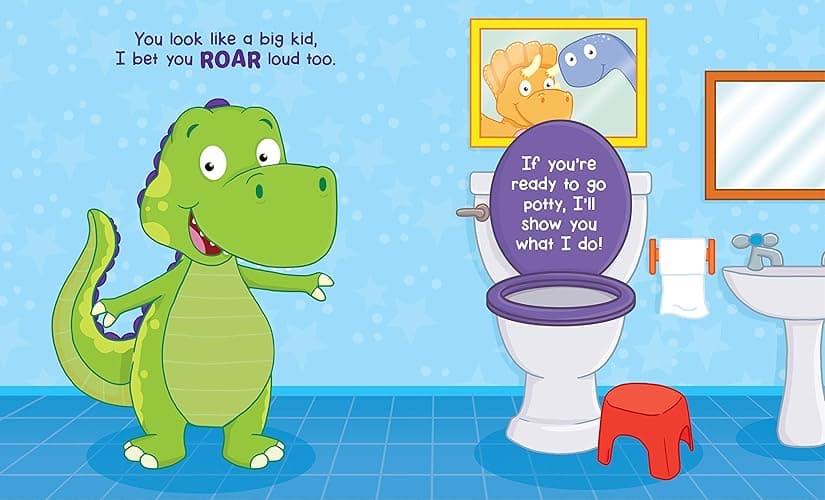 Dino Potty: Fun & Encouraging Potty Training Book for Toddlers – Easy Rhymes & Colorful Pictures – Perfect for Ages 2+ – Start Potty Training Today thumbnail 4