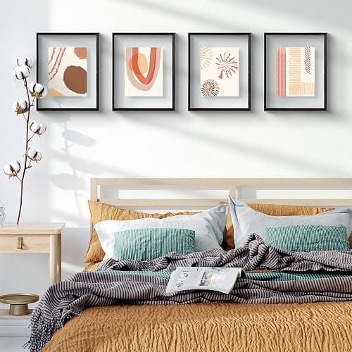 Frametory, Floating Picture Frame 11x14 - Black Aluminum Metal Photo Frame - Real Glass of Front - for Wall Mount Displays thumbnail 2