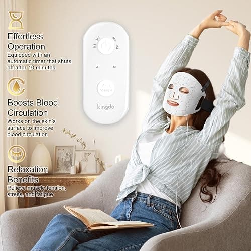 Red Light Therapy for Face, 4 Modes LED Face Mask Infrared Light Therapy with Remote, Portable and Rechargeable Design with Timer Function for Home Use thumbnail 6