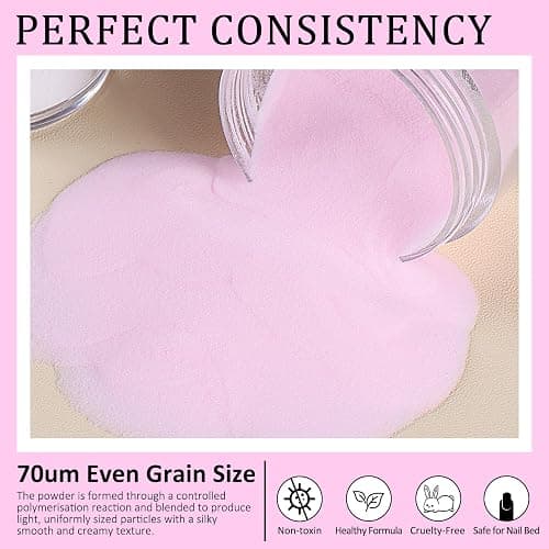 Acrylic Nail Kit with Drill: 20g Clear White Pink Acrylic Powder and Liquid Beginners Set - Professional Brushes Nail Tips Nail Supplies - Full Tools Extensions Starter for Women Home & Salon thumbnail 9