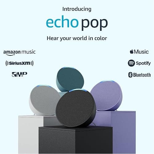 Amazon Echo Pop, Our smallest Alexa speaker, Fits in any room, Charcoal thumbnail 12