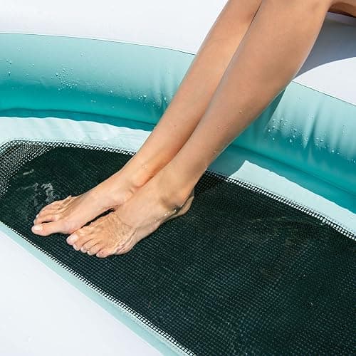 Intex Laguna Splash Island Outdoor Floating Water Raft with 2 Detachable Solo Lounge Tubes, Connectors, Built-in Cupholders, and Grab Handles, Blue thumbnail 9