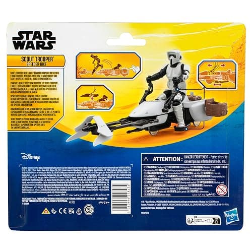 STAR WARS Epic World of Action Scout Trooper & Speeder Bike, 4-Inch Action Figure & Vehicle, Toys for 4 Year Old Boys and Girls & Up thumbnail 5