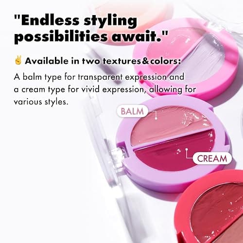 Amuse SEOUL Lips and Cheeks Healthy Balm 04 GRAPE BALM | Moisturizing, Glossy, Creamy Texture, Lightweight, Dewy Finish, Natural-looking Color, K Beauty Makeup, Vegan (1.5g / 0.05 oz) thumbnail 4