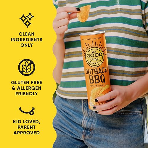 The Good Crisp Company Variety Pack Gluten-Free Potato Chips, 5.6 Oz Cans (Pack of 8), Non-GMO, Allergen Friendly, Potato Chip Snack Pack thumbnail 2