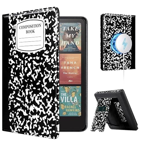 CoBak Stand Case for 7" Kindle Paperwhite 12th Gen 2024 and Kindle Colorsoft with Hand Strap - Compatible with iPhone MagSafe, for Samsung/Belkin/Anker Wireless Charging Pads, Durable, Auto Sleep Wake - Image 1