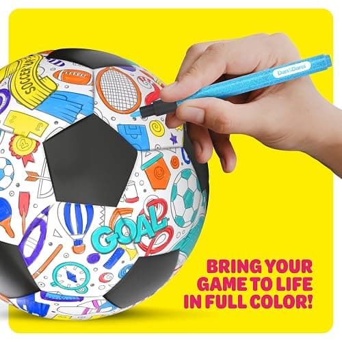 Soccer Ball Coloring Kit for Kids - Soccer Gifts for Girls & Boys - Sports Gifts - 3 4 5 6 7 8 Year Old Boy Birthday Gift - Craft Kits for Kids Ages 4-8 - Boy Toys for 4 Year Old - Games Accessories thumbnail 8