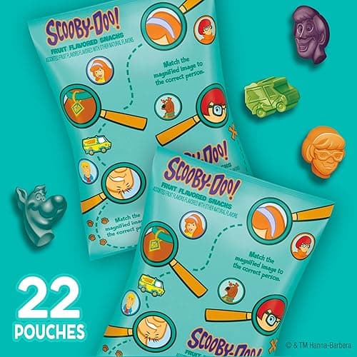 Scooby-Doo Fruit Flavored Snacks, Gluten Free, Kids Snacks, Value Pack, 22 Ct, 17.6 oz thumbnail 4