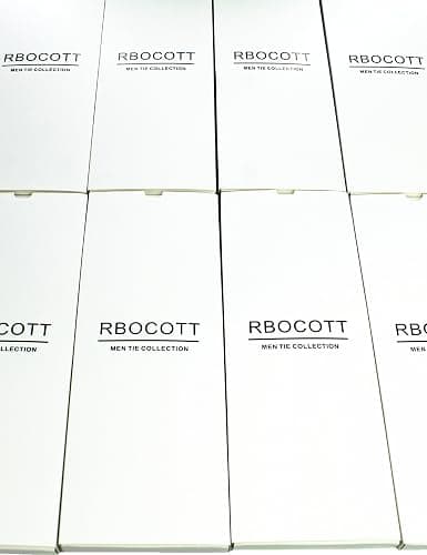RBOCOTT Solid Color Tie Formal Necktie for Men thumbnail 4