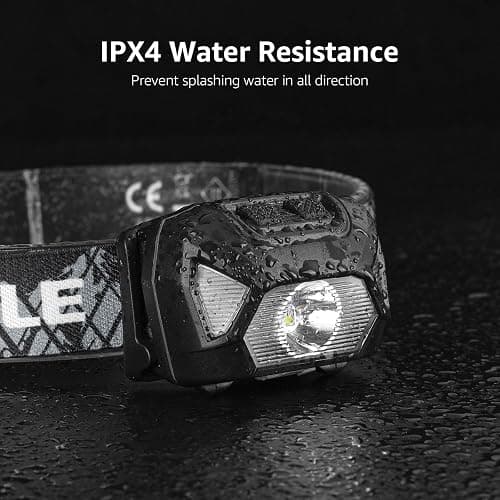 Lepro Headlamp Rechargeable 2-Pack, 2000 Lux Super Bright LED Headlamp with Red and White Light, 6 Lighting Modes Hardhat Head Lamp, Waterproof Lightweight Headlight for Outdoor Camping Running thumbnail 5