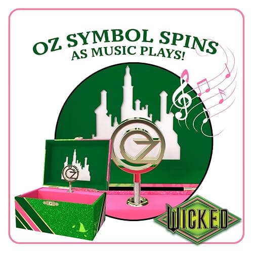 Mini Treasures Wicked Jewelry Box for Girls - Musical Jewelry Box with Spinning Figurine, Wicked Toys for Kids Ages 3-5 - 6 x 4.7 x 3.5 in thumbnail 6