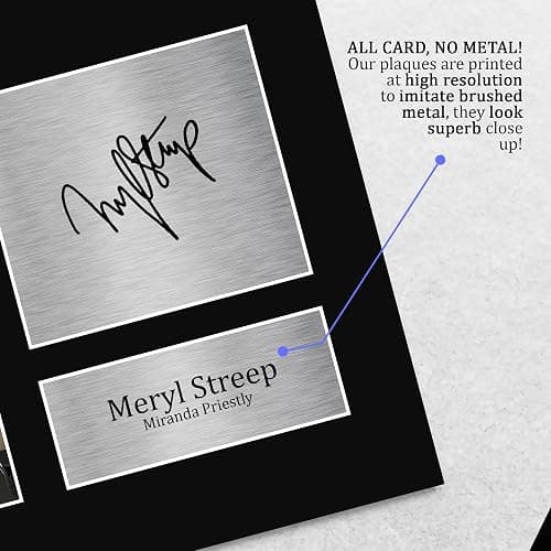 HWC Trading Meryl Streep The Devil Wears Miranda Priestly Gifts Printed Signed Autograph Picture for Movie Memorabilia Fans - US Letter (ID-011862) thumbnail 5